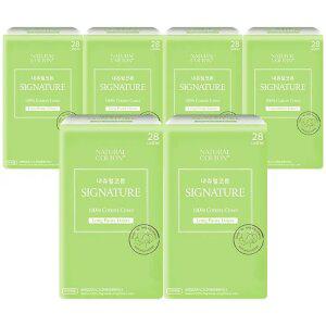 내츄럴코튼 [시그니처] 롱 팬티라이너 28Px6팩