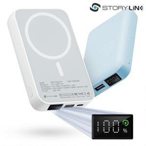 스토리링크 맥세이프 보조배터리 10000 CCC 인증 무선 PD 미니 애플 아이폰 삼성 샤오