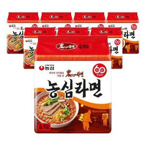 농심 농심라면 124g, 4입, 8개