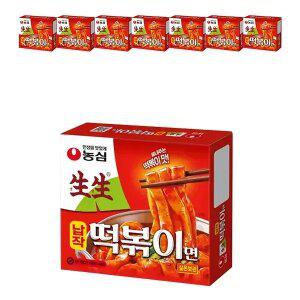 농심 생생 납작떡볶이면 258g, 8개