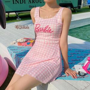 룩 핑크 치마수영복 수영복 원피스 예쁜 여성 티류으스