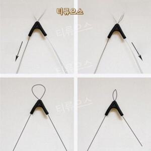 낚시 후크 채비 갑오징어 헤링본 장비 스플리터 라인 회색 티류으스