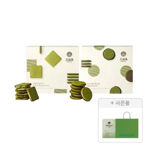 오설록 그린티랑드샤 10입, 1개+시그니처 비스킷 10입, 1개+증정(세작 1입, 1개+러닝