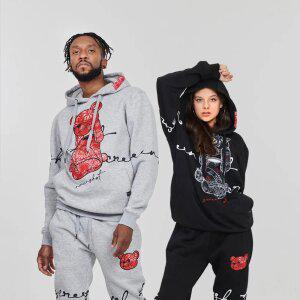 H1122 무니크영 페이즐리 베어 후드 티셔츠