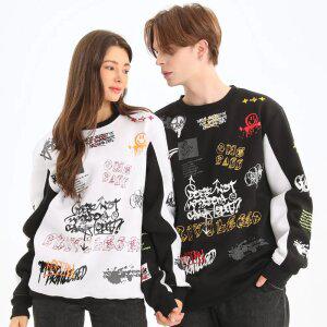 BF0570 무니크영 컨트라스트 슬리브 맨투맨 티셔츠