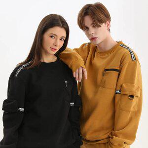 FT3007 무니크영 사이드 카고 포켓 포인트 맨투맨 티셔츠