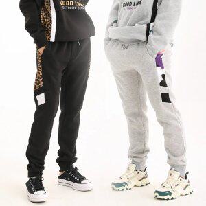 FP3006 무니크영 컨트라스트 판넬 트레이닝 바지