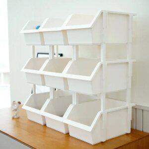 보노하우스 이유 적층형 다용도 정리함 4P 미니 수납 바스켓