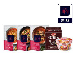 [임박] 더미식 상온국(닭개장,김치콩나물국,우렁된장찌개)/라면(삼계탕면,불볶음면 컵