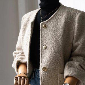 (안나앤모드) nouve 노카라 부클 자켓[자켓CQP78]