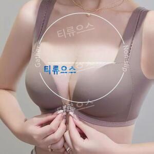 여성 브라 앞후크 볼륨 브래지어 속옷 2종세트 티류으스