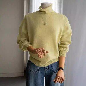 (안나앤모드) smooth 울100 하이넥 니트[니트EAX9]