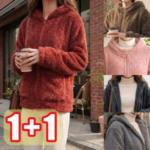 [엄마옷 로즈맘][1+1] 하정후드수면점퍼