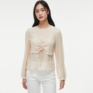 [연예인 착용 상품]셔링 뷔스티에 블라우스 AQ1WB260