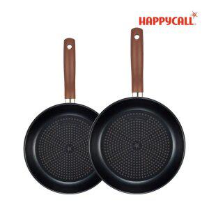 해피콜 에브리쿡 다이아몬드 IH 인덕션 후라이팬 2종세트 24팬+28팬(아몬드베이지)