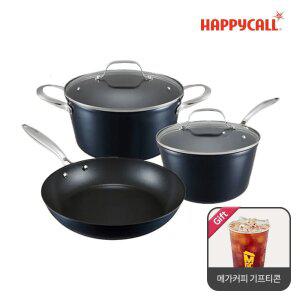 [30%할인+메가커피 기프티콘 증정] 해피콜 풀인덕션 세이브 후라이팬+냄비 3종(5P)세트