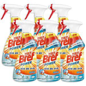 브레프 청소세정제 욕실용 500ml, 6개