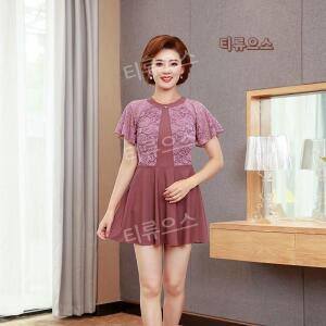 여성 중년 수영복 해외여행 스커트 50대 수영복 티류으스