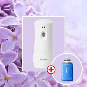 [바이오미스트] 아로마 화장실 사무실 거실 실내 자동 분사기+ 라일락 290ml 방향제