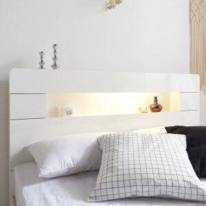 안나 LED 수납 선반 침대 헤드 Q WD1991