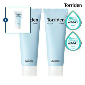 [SET] 토리든 다이브인 저분자 히알루론산 크림 80ml X 2개 (+수딩크림 20ml)