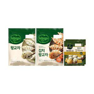 CJ 비비고 왕교자 1.05kg, 1개+김치왕교자 1.05kg, 1개+찰보리감자만두 400g, 2입, 1개
