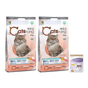 캐츠랑 전연령 5kg, 2개 + 생생닭고기 인도어 30g, 1개