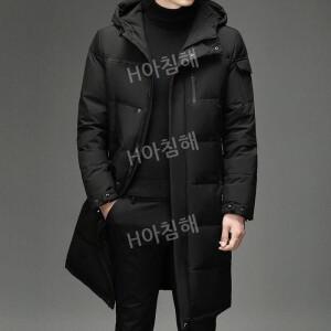 티류으스 남자롱패딩 남성 롱패딩 오리털 다운 점퍼 초경량 깔깔이 명품 겨울 가성비