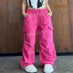 언니네산지직송 6화 염정아 핫핑크포켓카고밴딩팬츠 트렌디힙합캐주얼 티류으스