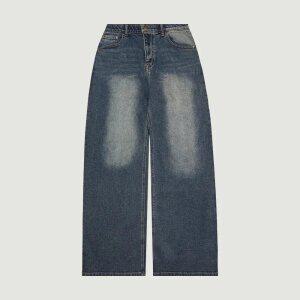 남성 히든밴딩 와이드핏 스판 기모 데님팬츠_265(10490-055-803-10)