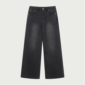 여성 스판 울트라 소프트 와이드 데님팬츠_056(10560-155-201-10)