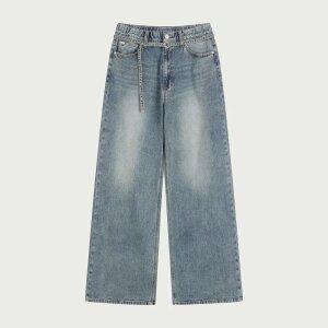 여성 울트라 소프트 벨트 슈퍼와이드 데님팬츠_293(10560-155-202-10)