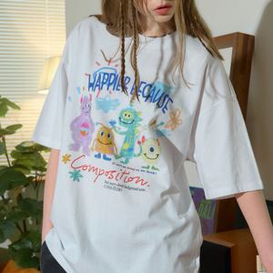 DTP 해피 데이 반팔티 화이트