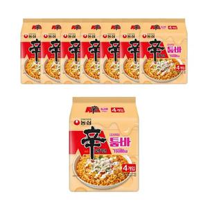 농심 신라면툼바 137g, 4개입, 8개