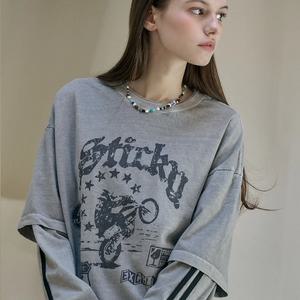 윌리 레이어드 피그먼트 롱슬리브 고스트그레이