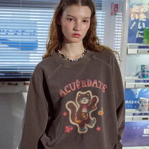 가타코코 레글런 피그먼트 맨투맨 브라운