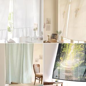 벨라이프 작은창 포인트 가리개커튼 패브릭포스터 주방 바란스 안방 작은창 쉬폰 가림