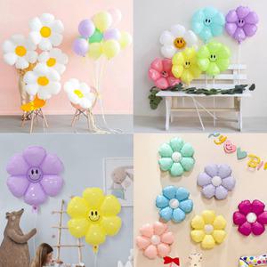 다양한 꽃모양 풍선 모음 1p 셀프 촬영 잔치 파티 꾸미기 풍선