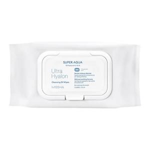 [미샤] 수퍼 아쿠아 울트라 히알론 클렌징 오일 티슈 대용량 70매/362ml