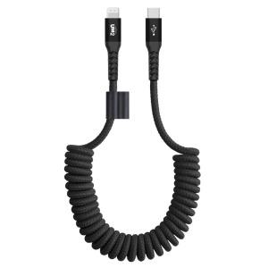 C to 8핀 라이트닝 MFi인증 애플 아이폰 고속 충전 스프링 케이블 UMCA-SCLMFi