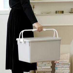 보노하우스 모니카 리빙박스 1P 수납박스 손잡이 펜트리 정리함 (뚜껑포함)