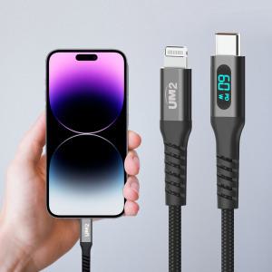 60W Cto라이트닝 8핀 LED 디스플레이 고속충전케이블