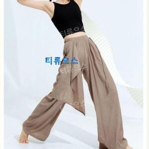 여성 한국무용 바지 연습복 치마 의상 개량 쉬폰 무대 현대무용 팬츠 티류으스
