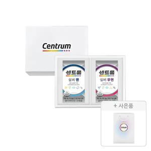 센트룸 실버 선물세트(맨 50정+실버우먼 50정), 1개+증정(센트룸 쇼핑백, 1개)