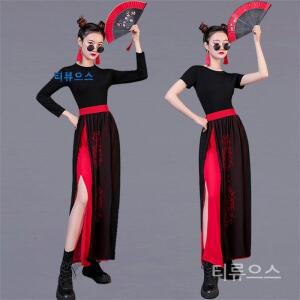 댄스복 트로트 난타 고고 춤복 의상 공연복 무대복 세트 티류으스