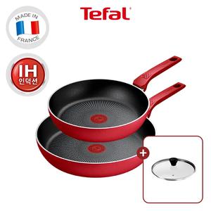 [테팔] 데일리 엑스퍼트 인덕션 프라이팬 2종(팬24+팬28) +레온유리뚜껑24cm
