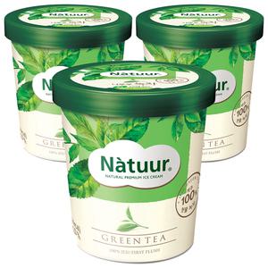 [슈팅냉동] 롯데웰푸드 나뚜루 녹차 파인트, 474ml, 3개