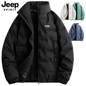 JEEP SPIRIT 남녀공용 하프패딩 아웃도어 다운 경량패딩 재킷 오리털 덕 다운 가을 겨