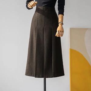 (안나앤모드) rolli 헤링본 울 플리츠 스커트 [스커트DQS2]