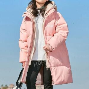 티류으스 뎌눙 따뜻한 용 신상 겨울 귀여운 덕 다운 오리털 점퍼 롱패딩 후드 집업